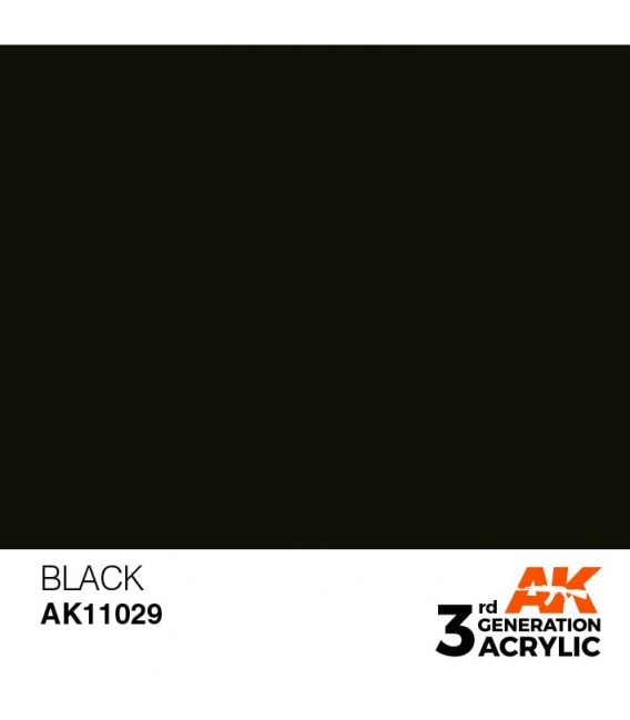 AK11029 Black – Intense 3GEN General Series AK Interactive (17ml.)