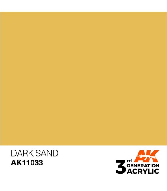 AK11033 Dark Sand – Standard 3GEN General Series AK Interactive (17ml.)