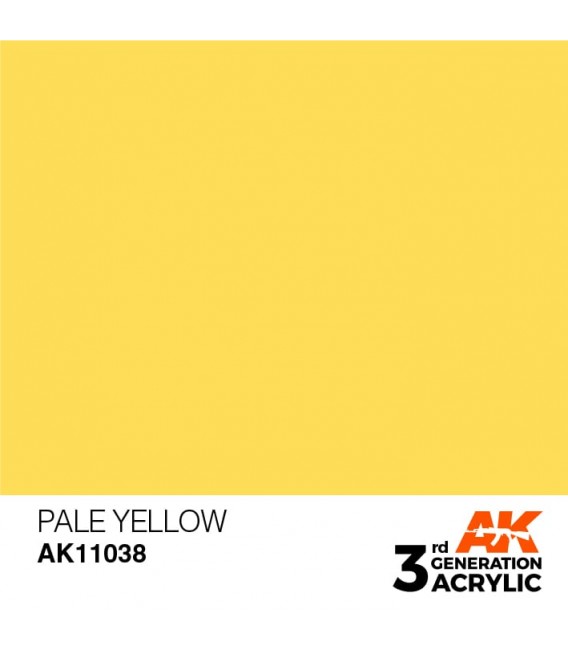 AK11038 Pale Yellow – Standard 3GEN General Series AK Interactive (17ml.)