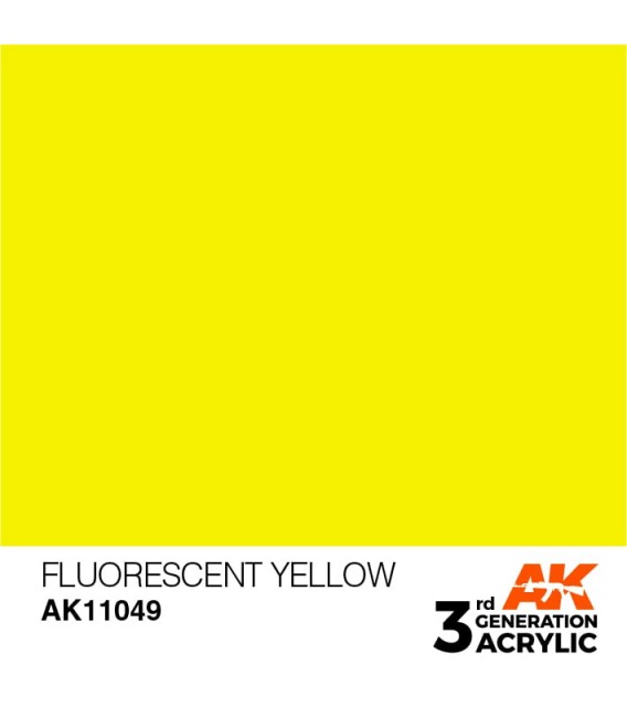 AK11049 Fluorescent Yellow – Standard 3GEN General Series AK Interactive (17ml.)