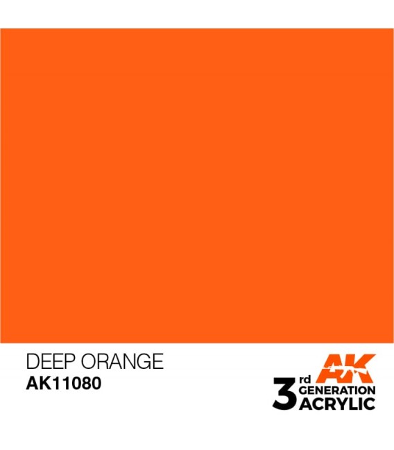 AK11080 Deep Orange - Intense 3GEN General Series AK Interactive (17ml.)