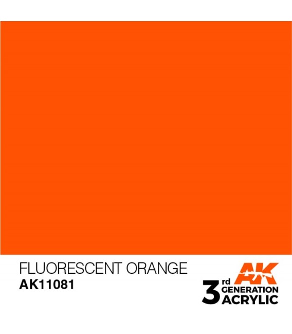 AK11081 Fluorescent Orange - Standard 3GEN General Series AK Interactive (17ml.)v