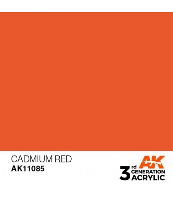 AK11085 Cadmium Red - Standard 3GEN General Series AK Interactive (17ml.)