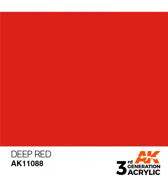 AK11088 Deep Red - Intense 3GEN General Series AK Interactive (17ml.)