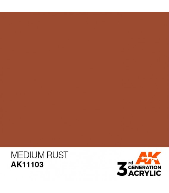 AK11103 Medium Rust - Standard 3GEN General Series AK Interactive (17ml.)