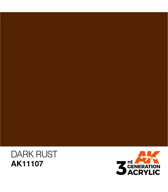 AK11107 Dark Rust - Standard 3GEN General Series AK Interactive (17ml.)