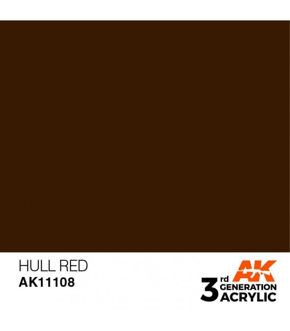 AK11108 Hull Red - Standard 3GEN General Series AK Interactive (17ml.)
