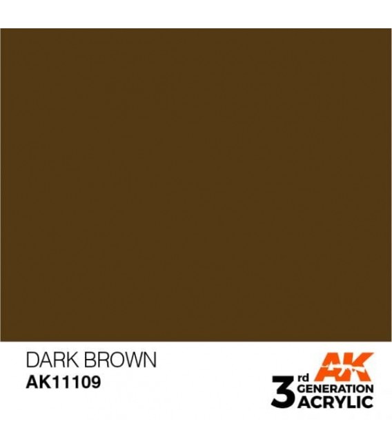 AK11109 Dark Brown - Standard 3GEN General Series AK Interactive (17ml.)