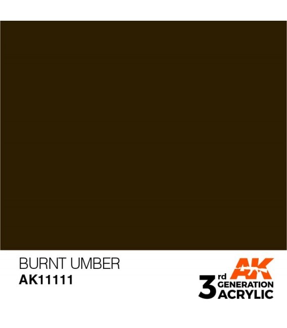AK11111 Burnt Umber - Standard 3GEN General Series AK Interactive (17ml.)