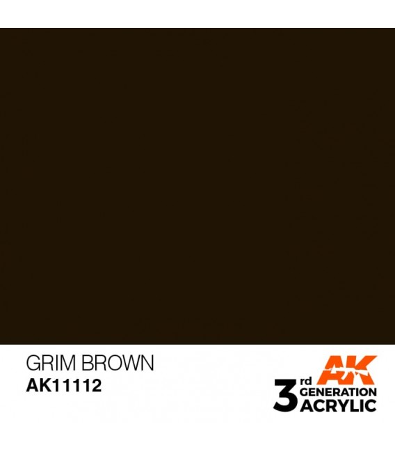 AK11112 Grim Brown - Standard 3GEN General Series AK Interactive (17ml.)