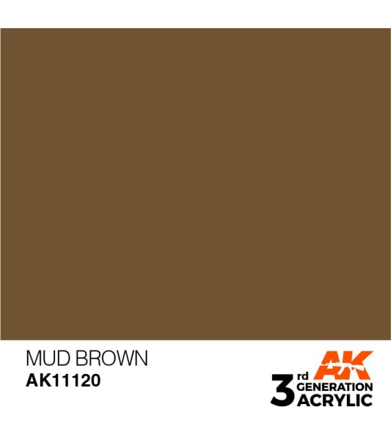 AK11120 Mud Brown - Standard 3GEN General Series AK Interactive (17ml.)