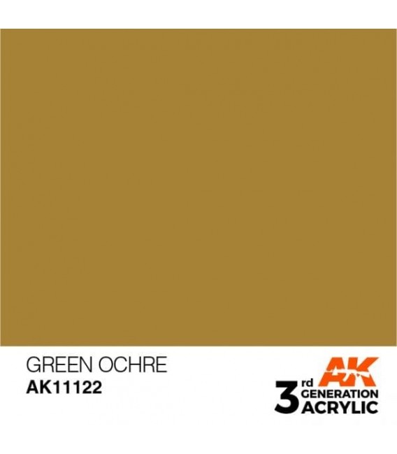 AK11122 Green Ochre - Standard 3GEN General Series AK Interactive (17ml.)