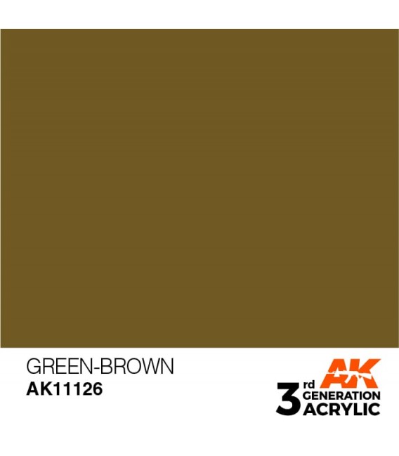 AK11126 Green Brown - Standard 3GEN General Series AK Interactive (17ml.)