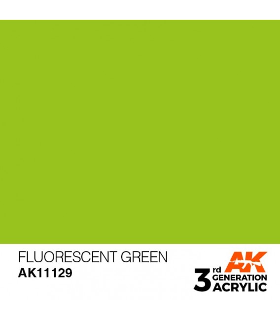 AK11129 Fluorescent Green - Standard 3GEN General Series AK Interactive (17ml.)