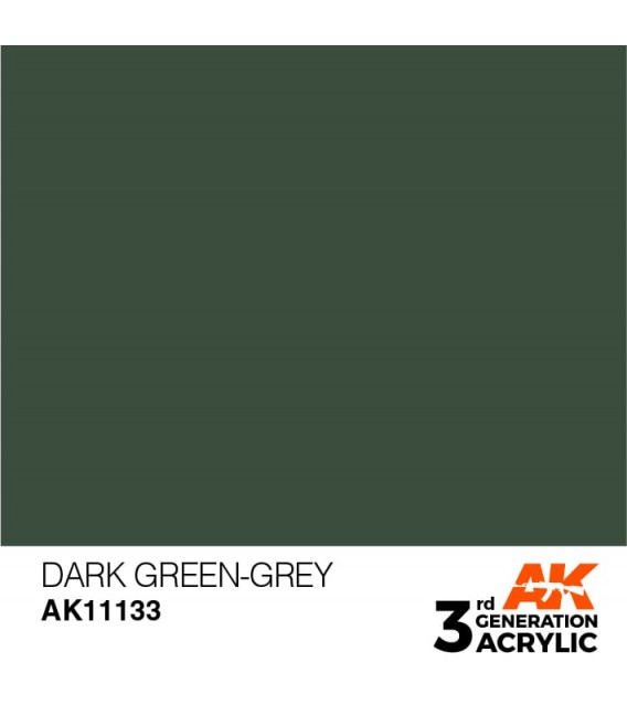 AK11133 Dark Green Grey - Standard 3GEN General Series AK Interactive (17ml.)