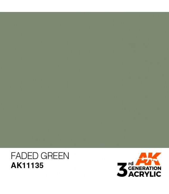 AK11135 Faded Green - Standard 3GEN General Series AK Interactive (17ml.)