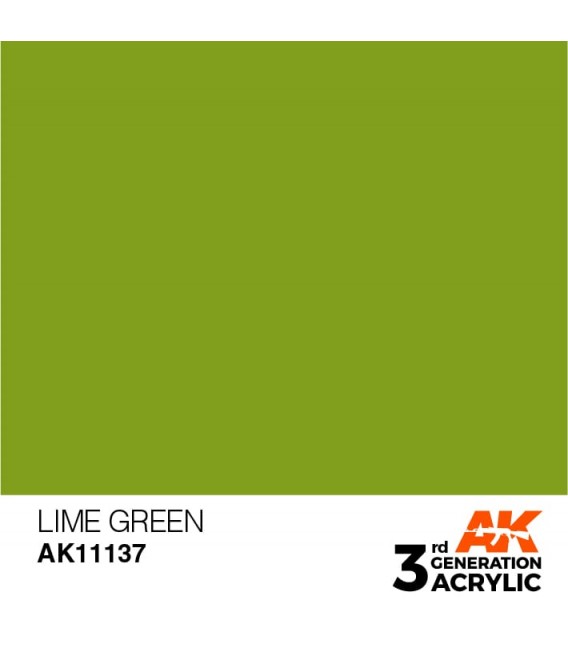 AK11137 Lime Green - Standard 3GEN General Series AK Interactive (17ml.)