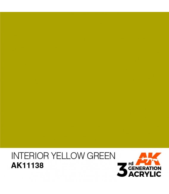 AK11138 Interior Yellow Green - Standard 3GEN General Series AK Interactive (17ml.)
