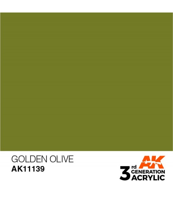 AK11139 Golden Olive - Standard 3GEN General Series AK Interactive (17ml.)