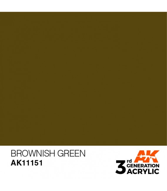 AK11151 Brownish Green - Standard 3GEN General Series AK Interactive (17ml.)