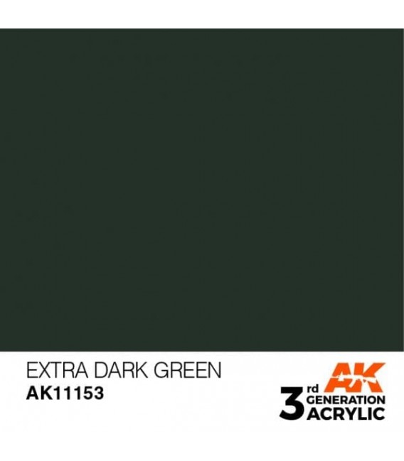 AK11153 Extra Dark Green - Standard 3GEN General Series AK Interactive (17ml.)