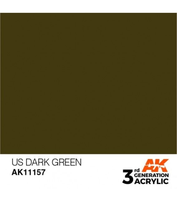 AK11157 US Dark Green - Standard 3GEN General Series AK Interactive (17ml.)