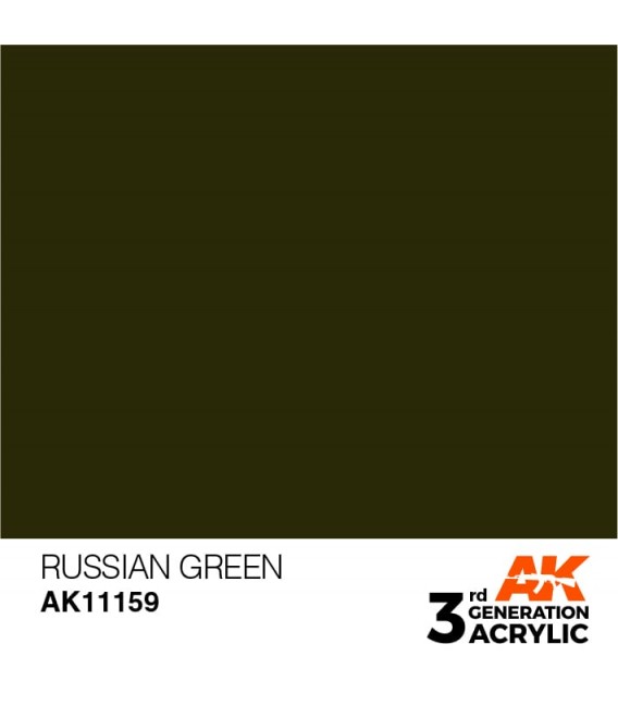 AK11159 Russian Green - Standard 3GEN General Series AK Interactive (17ml.)