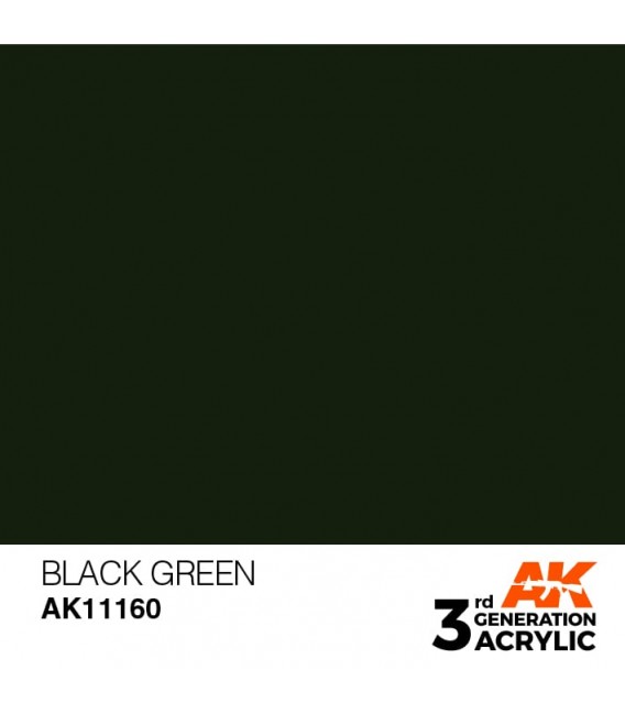 AK11160 Black Green - Standard 3GEN General Series AK Interactive (17ml.)