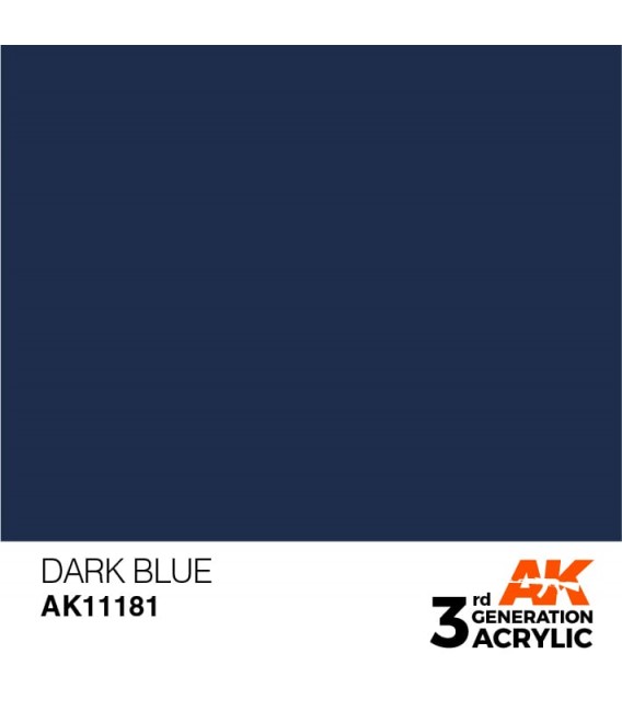 AK11181 Dark Blue - Standard 3GEN General Series AK Interactive (17ml.)