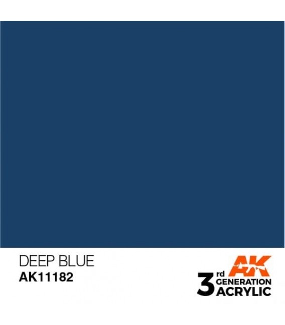 AK11182 Deep Blue - Intense 3GEN General Series AK Interactive (17ml.)