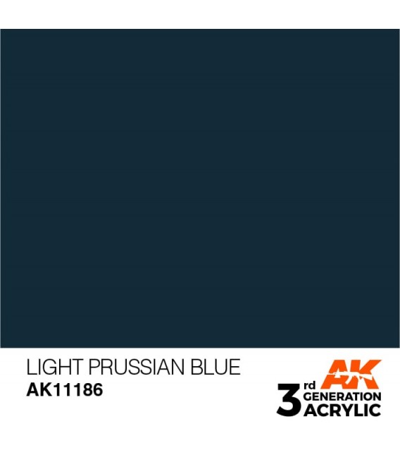 AK11186 Light Prussian Blue - Standard 3GEN General Series AK Interactive (17ml.)
