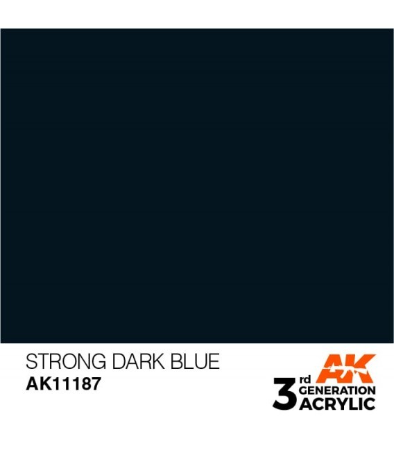 AK11187 Strong Dark Blue - Standard 3GEN General Series AK Interactive (17ml.)