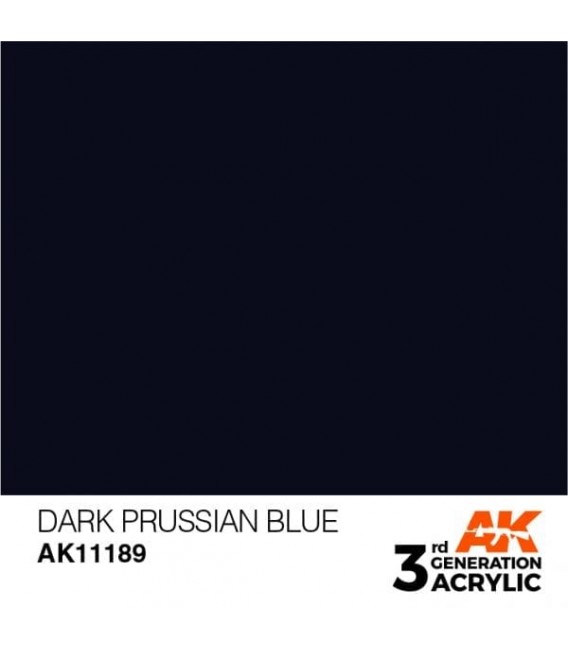 AK11189 Dark Prussian Blue - Standard 3GEN General Series AK Interactive (17ml.)