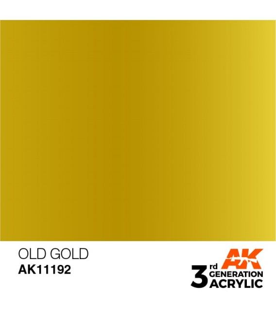 AK11192 Old Gold - Metallic 3GEN General Series AK Interactive (17ml.)