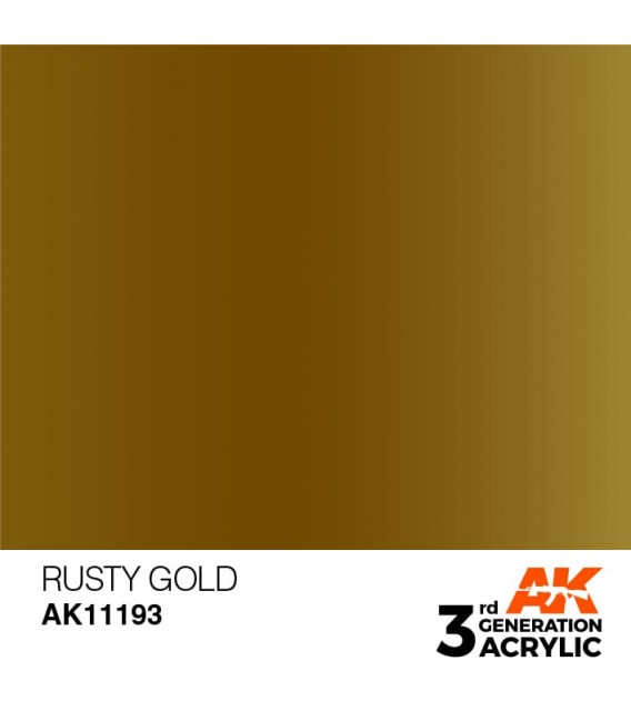 AK11193 Rusty Gold - Metallic 3GEN General Series AK Interactive (17ml.)