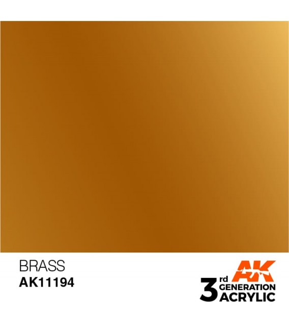 AK11194 Brass - Metallic 3GEN General Series AK Interactive (17ml.)