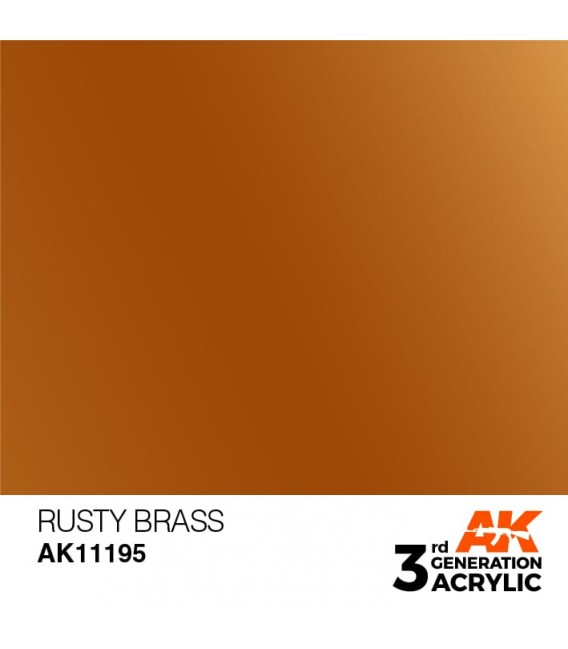 AK11195 Rusty Brass - Metallic 3GEN General Series AK Interactive (17ml.)