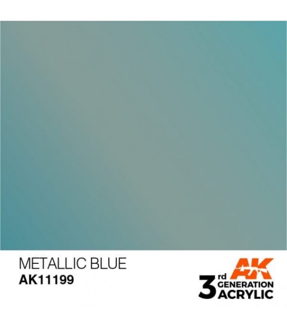 AK11199 Metallic Blue - Metallic 3GEN General Series AK Interactive (17ml.)