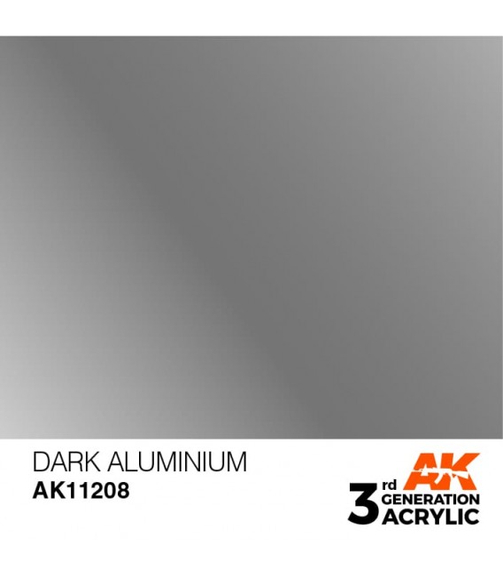 AK11208 Dark Aluminium - Metallic 3GEN General Series AK Interactive (17ml.)