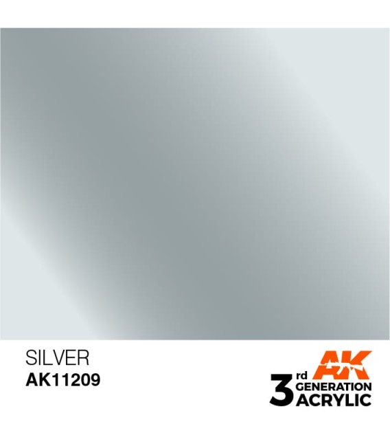 AK11209 Silver - Metallic 3GEN General Series AK Interactive (17ml.)