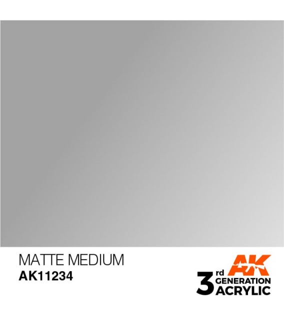 AK11234 Matte Medium - Auxiliary 3GEN General Series AK Interactive (17ml.)