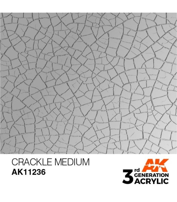 AK11236 Crackle Medium - Auxiliary 3GEN General Series AK Interactive (17ml.)