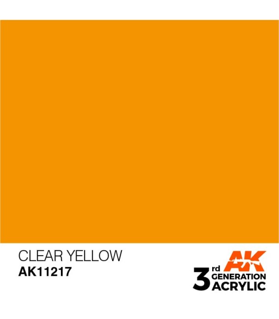 AK11217 Clear Yellow - Standard 3GEN General Series AK Interactive (17ml.)