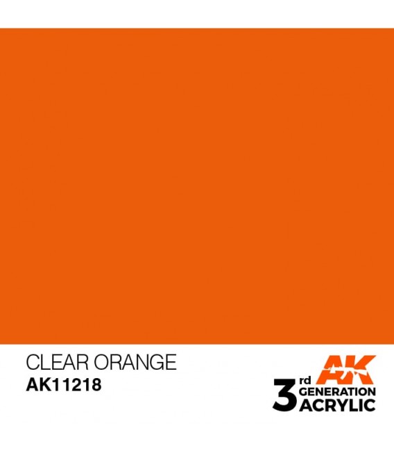 AK11218 Clear Orange - Standard 3GEN General Series AK Interactive (17ml.)