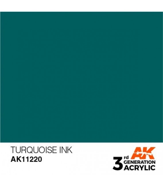 AK11220 Turquoise - Ink 3GEN General Series AK Interactive (17ml.)