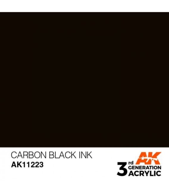 AK11223 Carbon Black - Ink 3GEN General Series AK Interactive (17ml.)