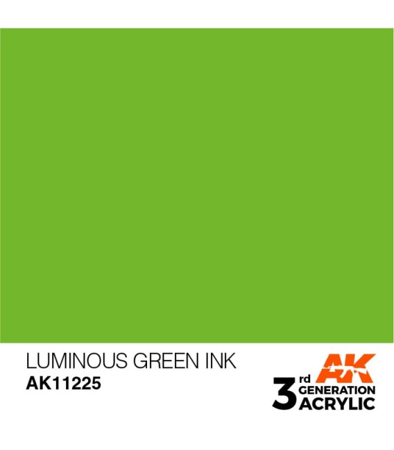 AK11225 Luminous Green - Ink 3GEN General Series AK Interactive (17ml.)
