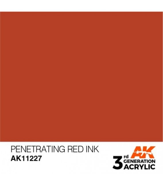 AK11227 Penetrating Red - Ink 3GEN General Series AK Interactive (17ml.)