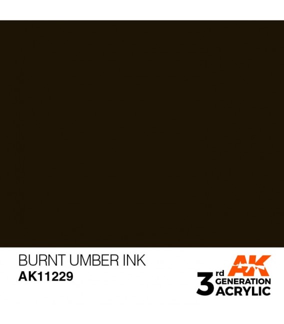 AK11229 Burnt Umber - Ink 3GEN General Series AK Interactive (17ml.)
