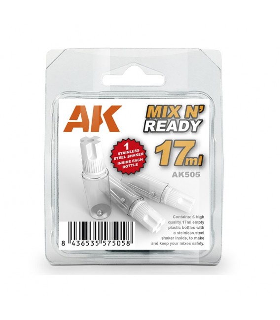 AK505 Set 6 Bottles 3rd GEN 17 ml MIX N'READY